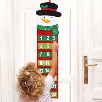 РОЖДЕСТВЕНСКИЙ АДВЕНТ-КАЛЕНДАРЬ САНТА СНЕГОВИК ВОЙЛОК