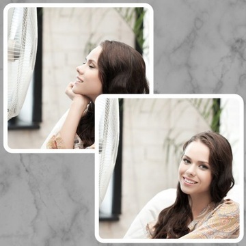 НАСТОЛЬНЫЙ ВЕНТИЛЯТОР, НАПОЛЬНЫЙ ВЕНТИЛЯТОР, ТИХИЙ, МОЩНЫЙ, 7 ЛОПАСТЕЙ, 3 РЕЖИМА, БЕЛЫЙ