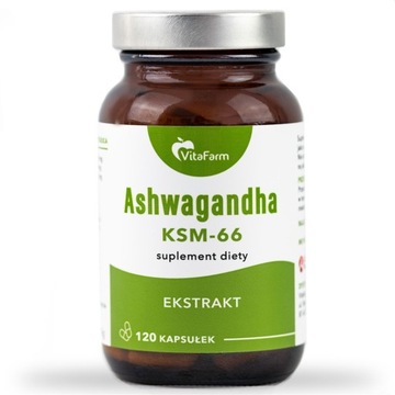 Ashwagandha KSM-66 200mg - kapsułki 120 sztuk