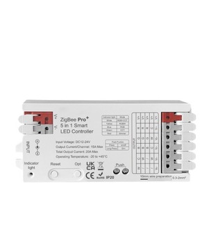 Inteligentny Kontroler LED 5w1 Wysoka moc 20A ZigBee + RF seria GL HUE TUYA