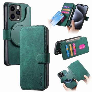 Flip Etui Dla IPhone 15 Pro Portfel Materiał