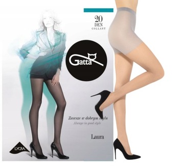 Rajstopy GATTA LAURA lycra 15/20 DEN 2-S sabia