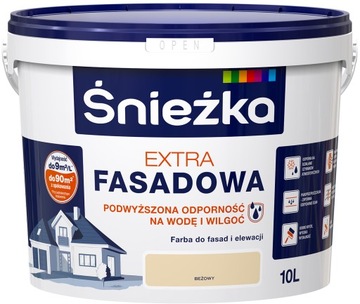 FARBA ŚNIEŻKA ExTRA FASADOWA DO ELEWACJI BEŻ 10L