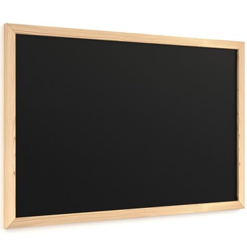 Tablica kredowa czarna 60x40 cm rama drewniana ECO