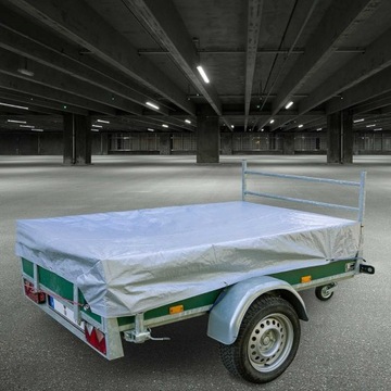 СЕРЕБРЯНЫЙ БРЕЗЕНТ 2X3, ОЧЕНЬ ТОЛСТЫЙ, 130 Г, ПРОЧНЫЙ, УСИЛЕННЫЙ.