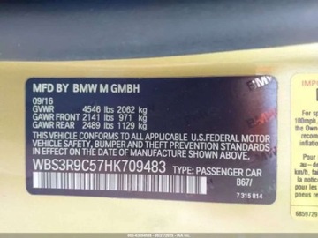 BMW Seria 4 F32-33-36 M4 Coupe 3.0 M4 431KM 2016 BMW M4 3.0 431 KM, RWD, male uszkodzenia, ze slonecznej Kalifornii 3.0, zdjęcie 8