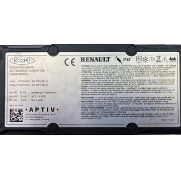 Зарядное устройство Renault Megane EV Kangoo III 296904306R
