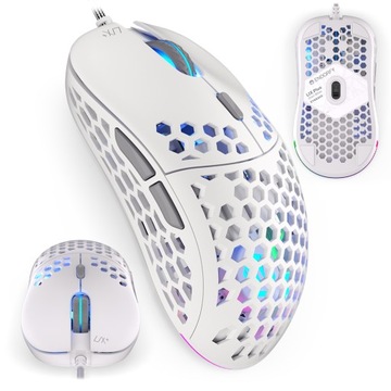 Mysz dla Gracza ENDORFY Lix Plus Onyx White ARGB Kailh 19000DPI PixArt 59 g