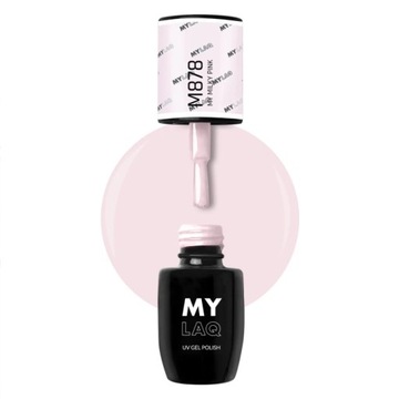 Mylaq Lakier hybrydowy M878 MY MILKY PINK 5 ml