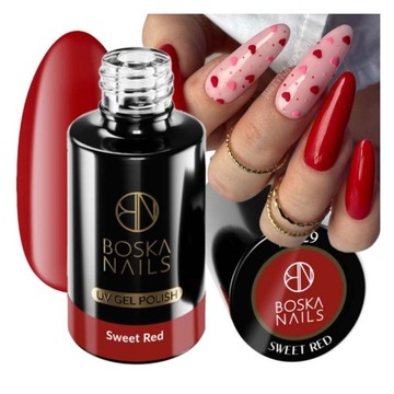 Lakier Hybrydowy Boska Nails Divine Sweet Red 329 6ml Głęboka Czerwień