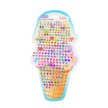 1/4 шт./компл. красивые наклейки для маленьких девочек с кристаллами и серьгами