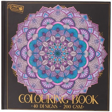 Kolorowanka antystresowa COLOURING BOOK w twardej oprawie Mandala
