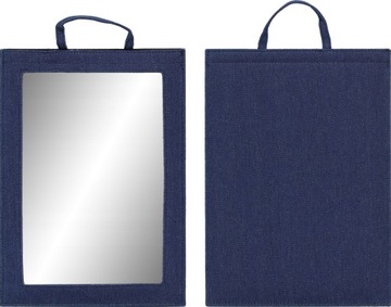 Lustro Q-32-BLUE lusterko fryzjerskie z rączką
