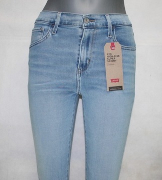 Levi's 720 jeansy damskie -527970010- wyszczup. rurki oryg. Levis - W32/L32