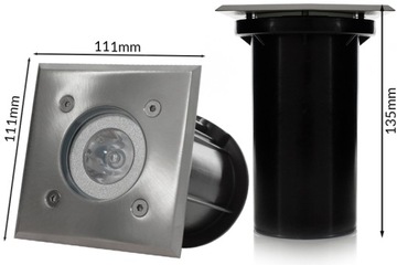OPRAWA LAMPA LED CHODNIKOWA GRUNTOWA OGRODOWA RGB STEROWANIE TELEFONEM TUYA