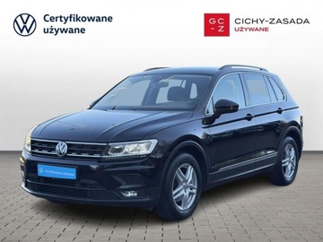 Volkswagen Tiguan II SUV 1.5 TSI EVO 150KM 2019 Volkswagen Tiguan Comfortline DSG ACC Reflektory LED Czujniki parkowania P