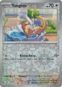 Yungoos (OBF 176/230) Reverse Holo Obsidian Flames