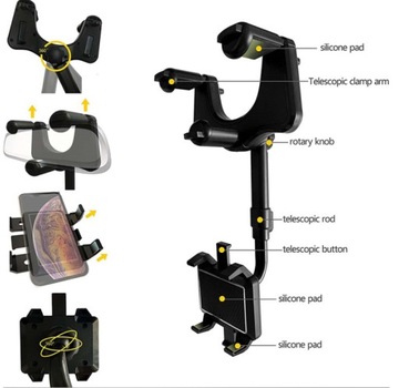 ДЕРЖАТЕЛЬ ДЛЯ ТЕЛЕФОНА ПРОЧНЫЙ ДЕРЖАТЕЛЬ ДЛЯ ТЕЛЕФОНА ДЛЯ ЗЕРКАЛА ЗАДНЕГО ВИДА