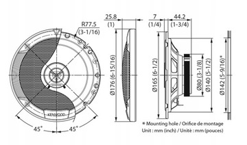 АВТОМОБИЛЬНЫЕ ДИНАМИКИ 165 ММ ДЛЯ VW Golf VI 6 ПЕРЕДНИЕ