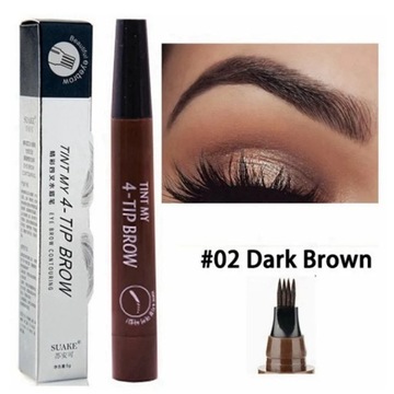 TINT MY 4-TIP BROW жидкий карандаш для бровей, водостойкий наконечник для микроблейдинга