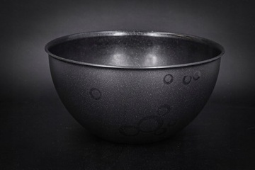 ЧАШКА ПЛАСТИКОВАЯ, черная, кухонная, 1,5л, для салатов, закусок на гриле