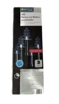 CHOINKI na słupkach BALKON OGRÓD 3xAA