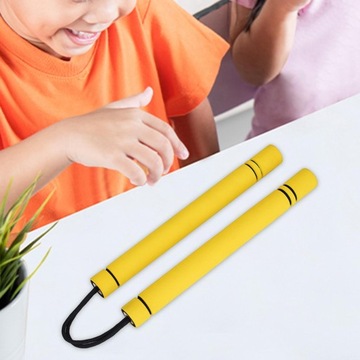 Кунг-фу Нунчаку Китайские нунчаки Удобная ручка ПВХ Желтый