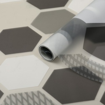 Statyczna Folia PCV Okienna Ze Wzorem Geometrycznym Wymiar 67,5x150 Rolka