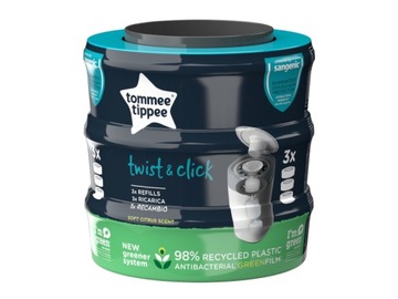 TOMMEE TIPPEE SANGENIC TWIST WKŁADY DO KOSZA 3 szt