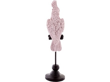 Декоративная фигурка попугая РОЗОВАЯ - высота 27 см