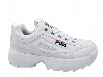 Sneakersy Damskie Lekkie Buty Sportowe Adida Fil