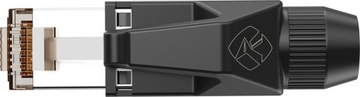 Wtyk typu RJ45 z osłoną Roxtone RJ45C5E-PHBN