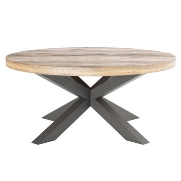 Stolik Stół Kawowy Okrągły LOFT PAJĄK Średnica 60cm Nowoczesny Wys. 45 cm