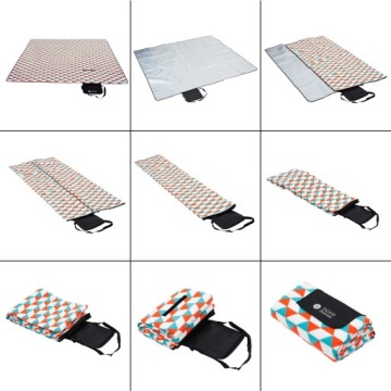 Пикник пляжный коврик флисовое одеяло с утеплителем 200х200см БОЛЬШОЙ легкий SOFT