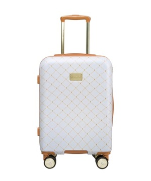 Mała kabinowa walizka PUCCINI Monogram Saint Tropez ABS023C 0 biała