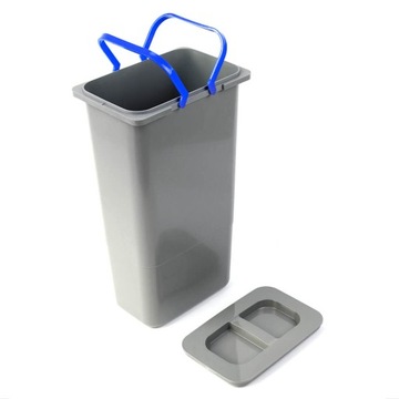 Контейнер для мусора 9л, с крышкой и ручками.