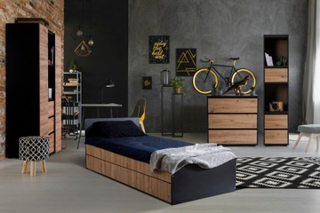 Детская мебель Комплект детской мебели Шкаф Книжный шкаф Комод Письменный стол DALIA Дуб