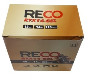 Reco RTX14-GEL YTX14-BS YTX14H-BS TX14H GYZ16H аккумулятор 12В 14Ач 220А