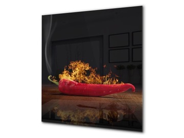panel szklany dekor 60x70 M chilli w ogniu
