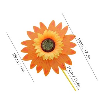 Sunflower Windmill 28 CM Small Lawn Sunflower Pinwheels Multifunctional 3D