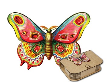 Puzzle Drewniane dla dorosłych Prezent Motyl 3 XXL