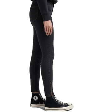 LEE spodnie REGULAR skinny BLACK jeans SCARLETT HIGH _ W28 L31