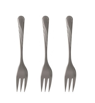 НАБОР «AMBITION NAPOLI» ИЗ 3-Х ВИЛОК ДЛЯ ТОРТА, ГЛЯНЦЕВЫЕ, СЪЕМНЫЕ ДЛЯ 3 ЧЕЛОВЕК