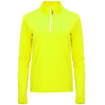 BLUZA DAMSKA DO BIEGANIA BIEGOWA TERMOAKTYWNA fluo