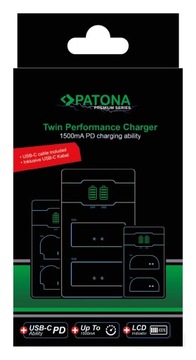 Ładowarka PATONA PD do Sony NP-FW50 z kablem USB-C