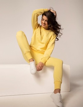 Spodnie dresowe damskie żółte BOPOCO 42 XL