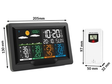 Метеостанция с дисплеем BD-904 черная