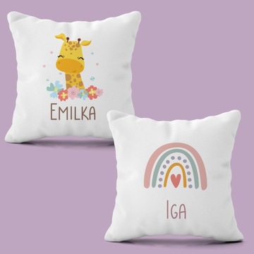 НАВУШКА ДЛЯ РЕБЕНКА С ИМЕНЕМ 40х40 JASIEK VELVET В ПОДАРОК