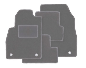 DYWANIKI SAMOCHODOWE WELUROWE KOMPLET – ELEGANCKIE CZARNE ZESTAW STOPERY