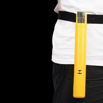 Пластиковый тубус-контейнер для хранения сварочных электродов,